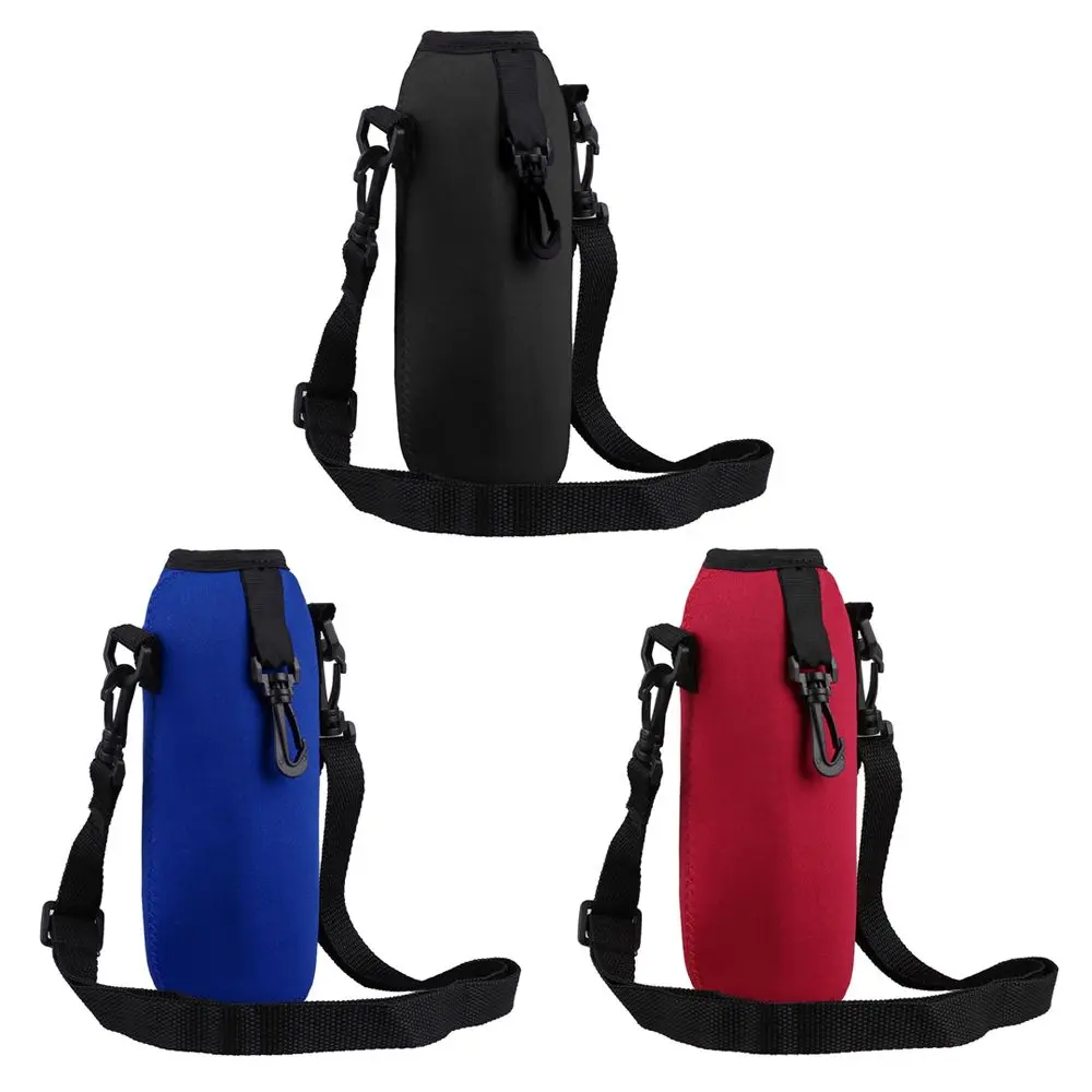 750ML Bottle Holder Bag Pouch With Adjustable Shoulder Strap Water Bottle Carrier Insulated Neoprene Water Bottle Holder Bag