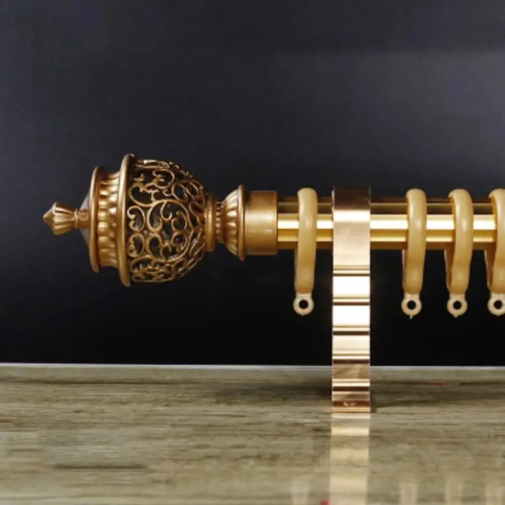 4Pcs/set Fashionable Curtain Rod Decorative Head Home Decor European Style Roman Pole Sealing Plug Practical