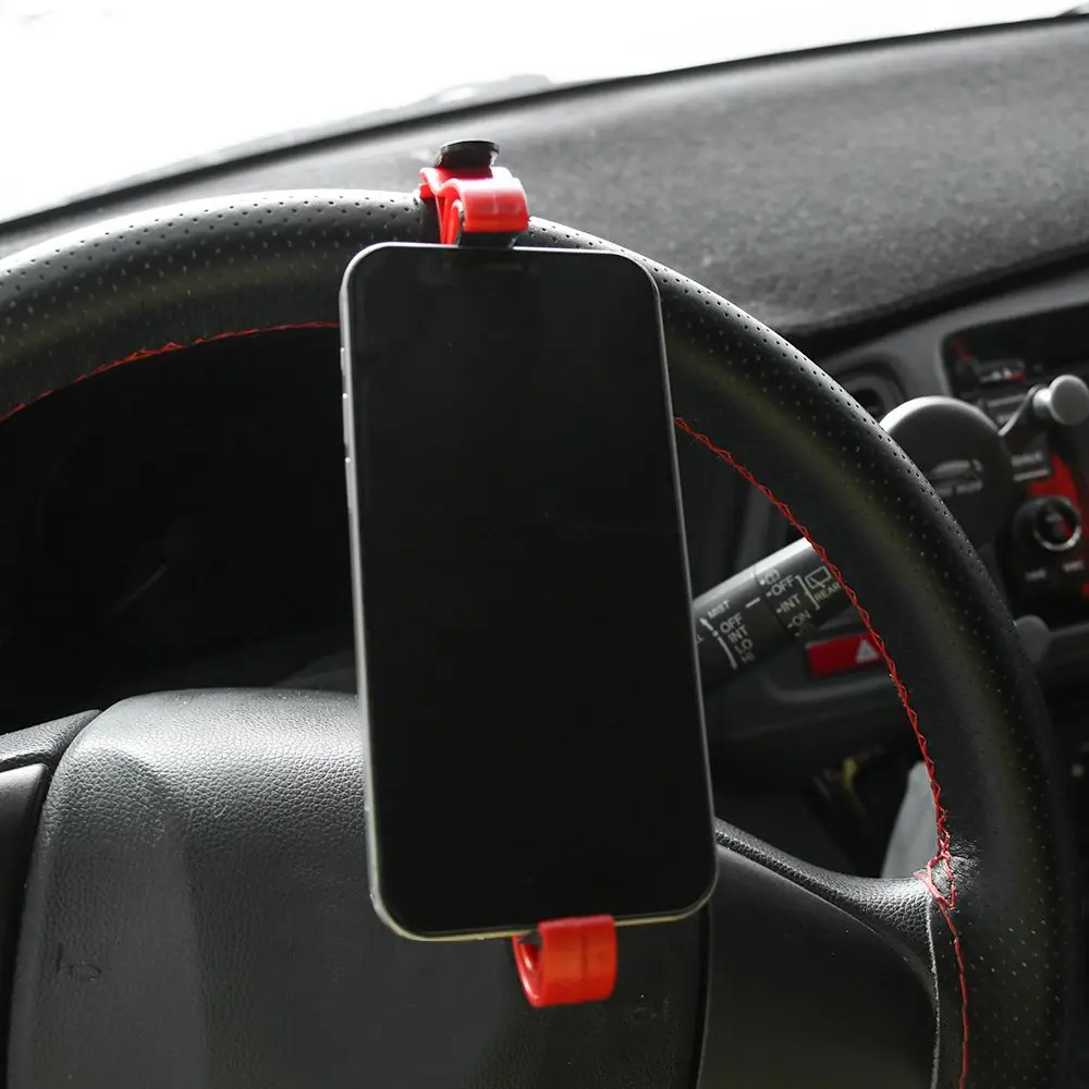 Car Steering Wheel Phone Clip Mount Holder Multifunction Universal Bike Auto Interior GPS Part Bracket