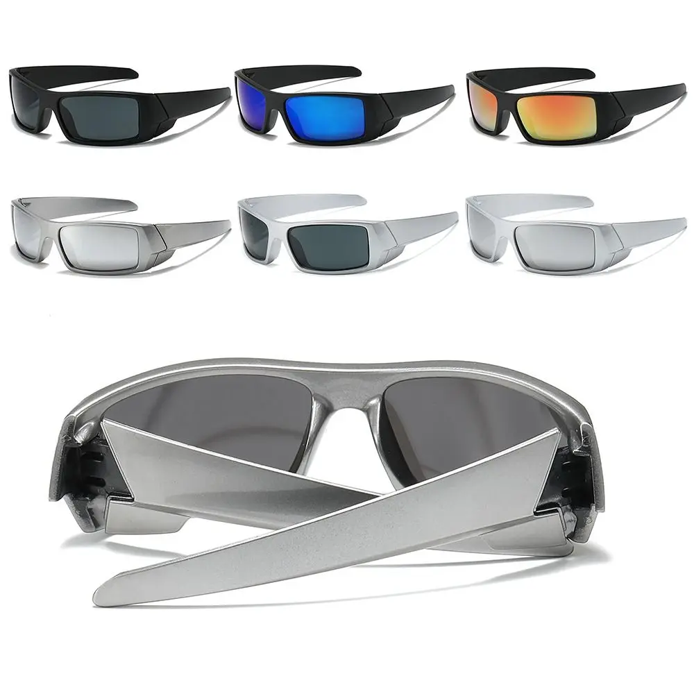 Wrap Around Y2K Sunglasses Futuristic Sports Sun Glasses 2022 Trendy Fashion Shades Vintage Punk Goggle Eyewear