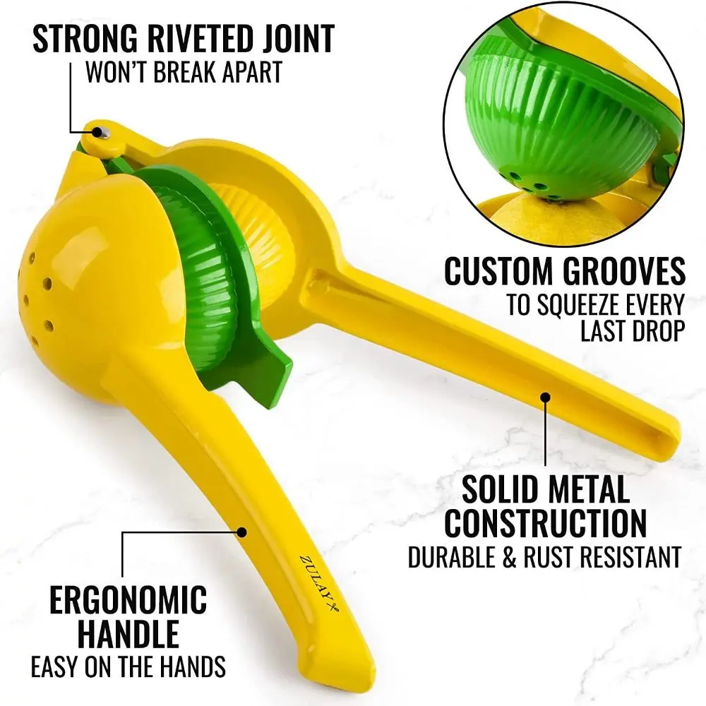 Plastic Lemon Lime Squeezer Manual Citrus Press Juicer 2 in 1
