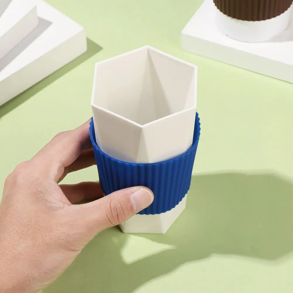 Kitchen Tool Durable Round Table Mats Bottle Sleeves Water Cup Coasters Silicone Cup Sleeve Insulation Cup Cover