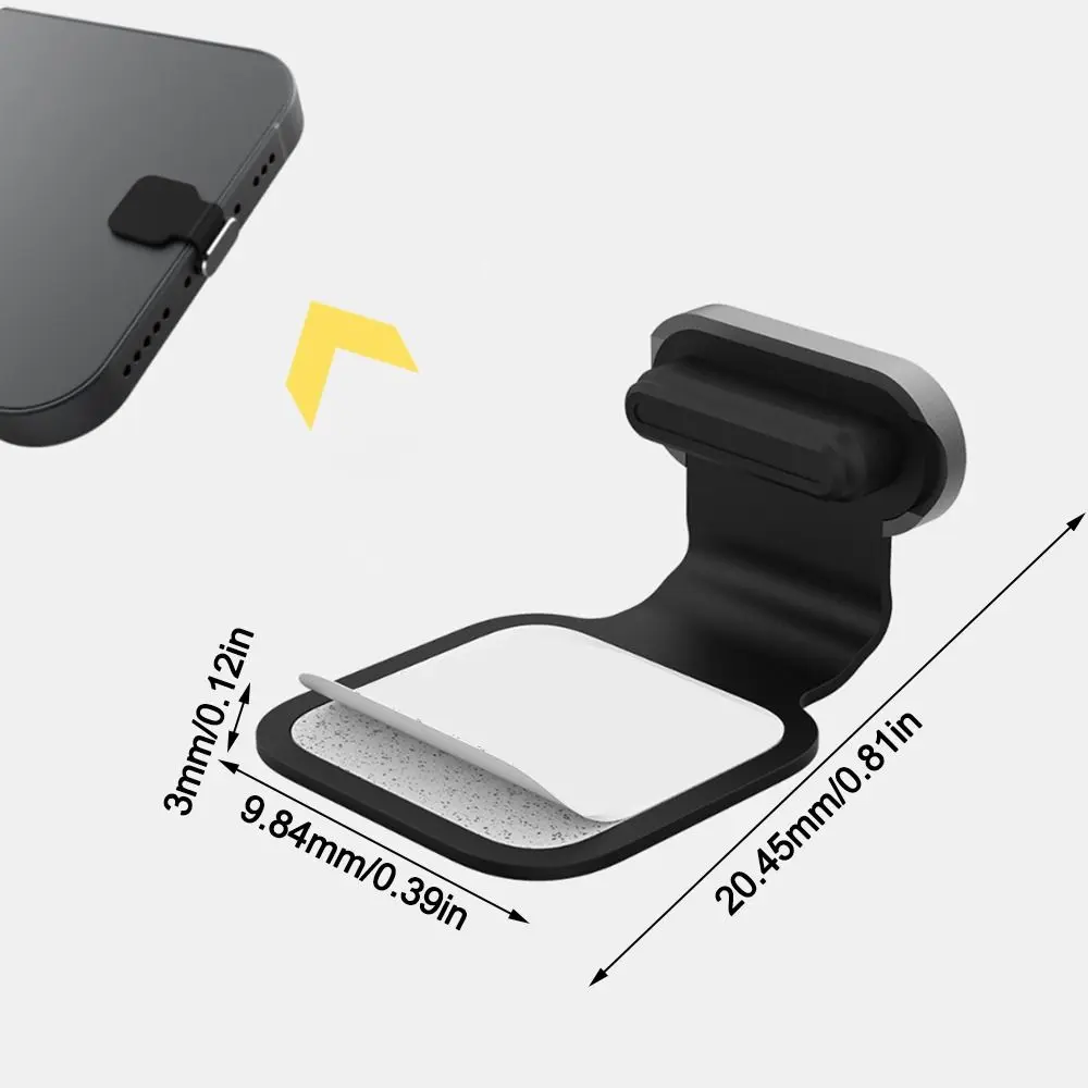 Dustproof Phone Anti Dust Plug Anti-Lost Cap Silicone Alloy Metal Stopper Portable Universal Phone Dustproof Plug