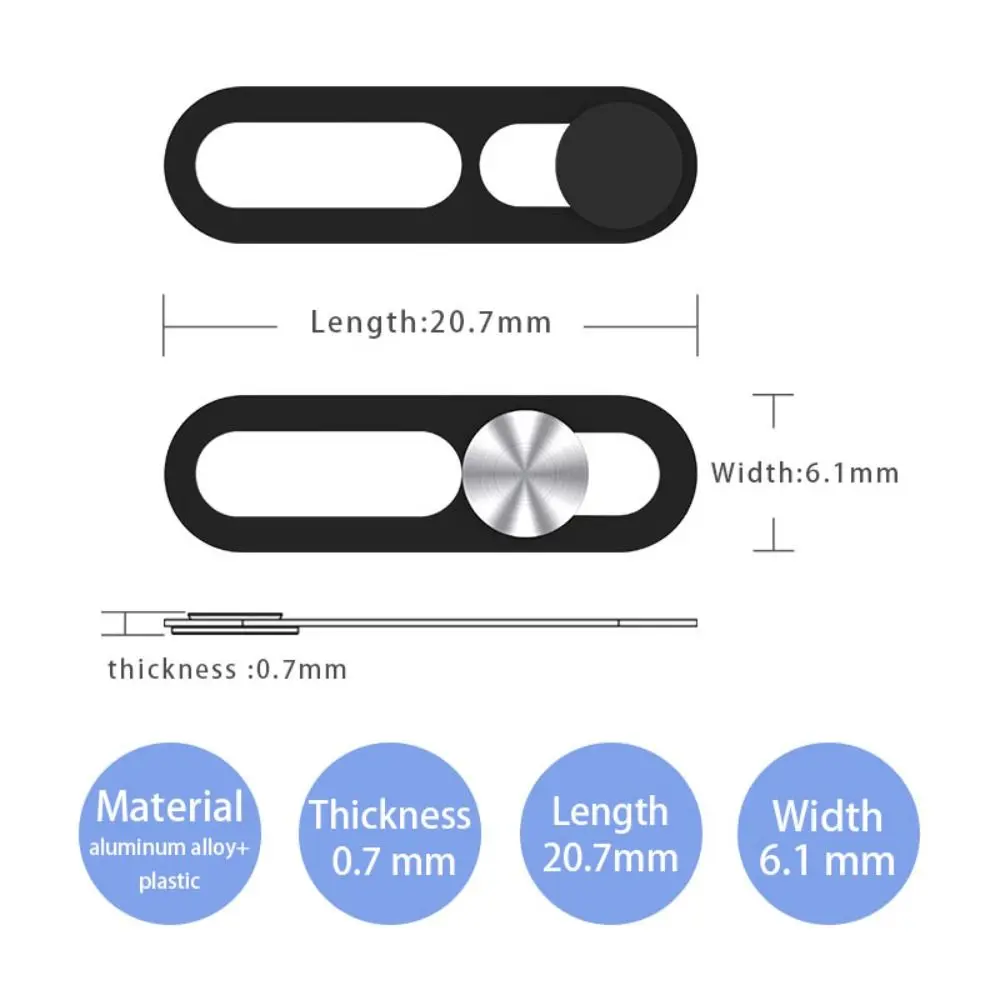 3PCS Metal Webcam Cover Phone Lens Stickers for iPhone 14 14 ProMax Plus Privacy Slider Camera Cover for iPhone 14 Series