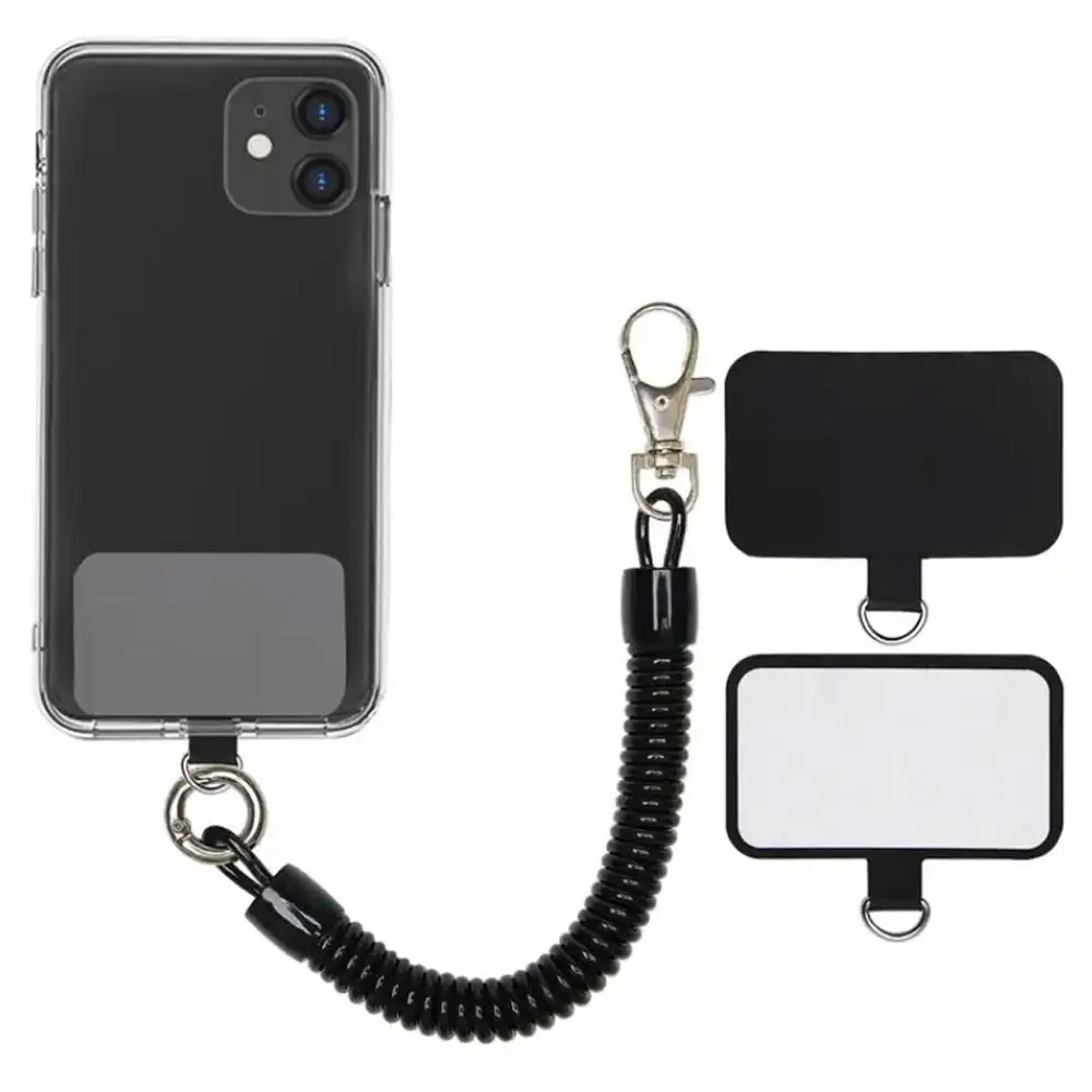 Spring Loaded Mobile Phone Lanyard Lanyard Fixing Piece for Anti-Lost Mobile Phones Spring Lanyard Phone Holder