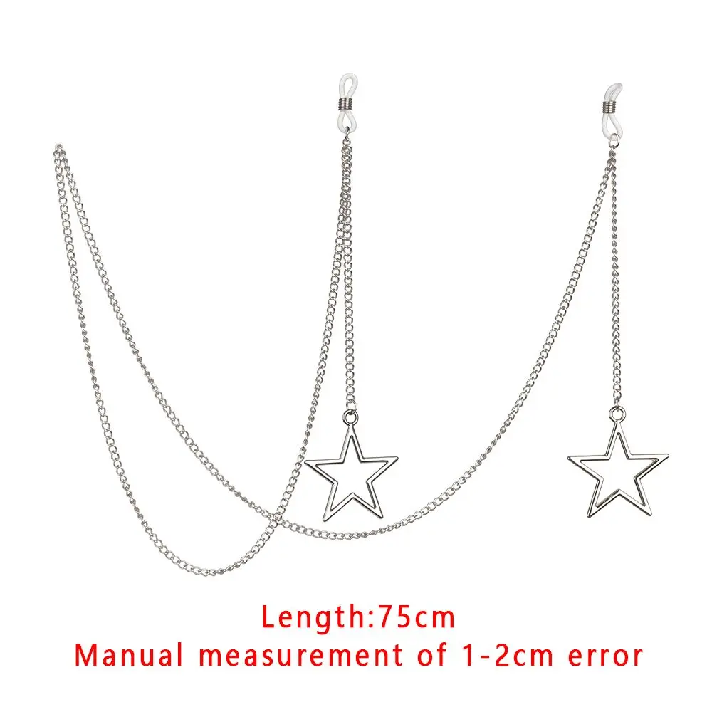 New Fashion Womens Penadant Eyeglass Chains Hollow Star Sunglasses Reading Glasses Chain Eyewears Cord Holder Neck Strap Rope