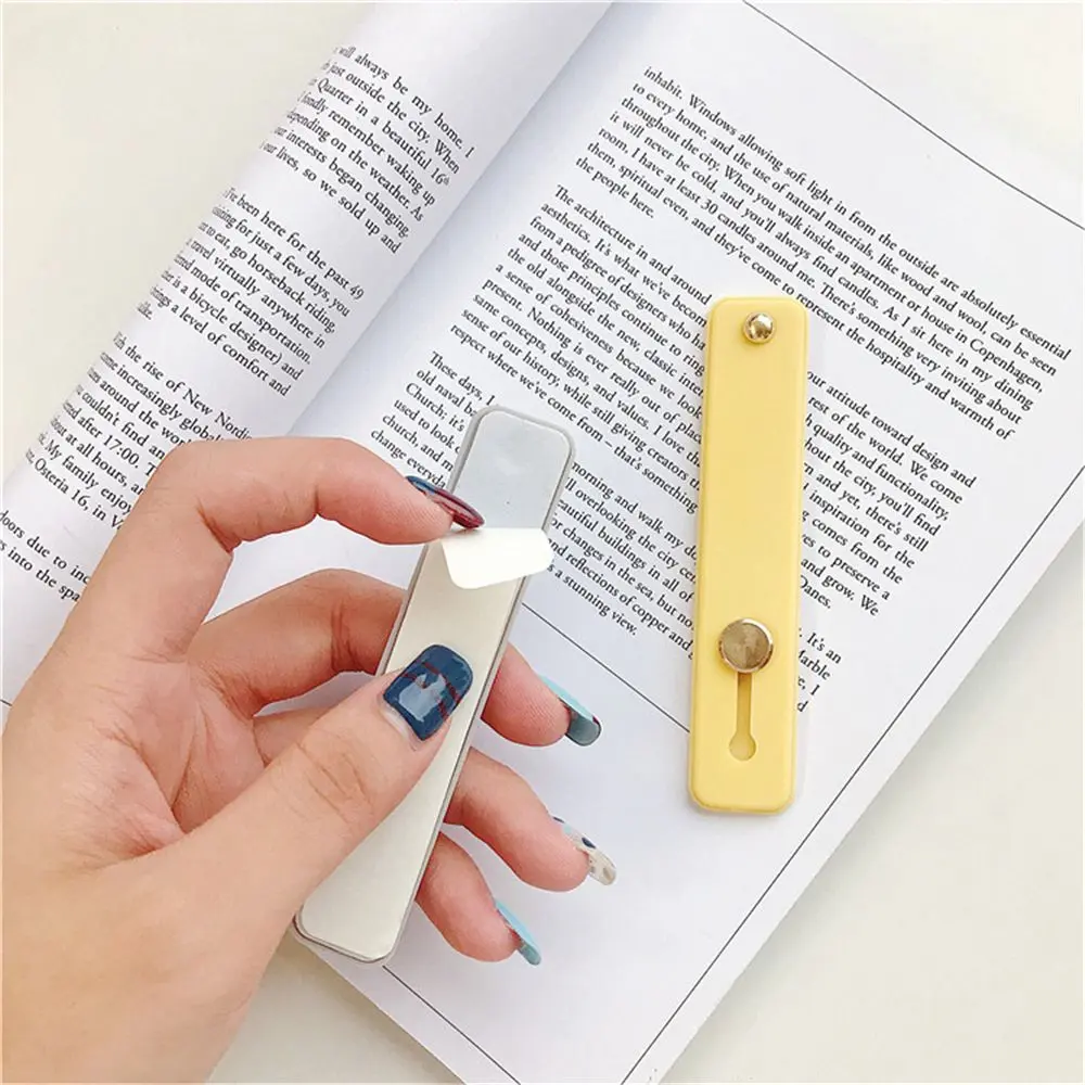 Silicone Phone Hand Band Holder Finger Ring Push Pull Grip Stand Candy Color Bracket