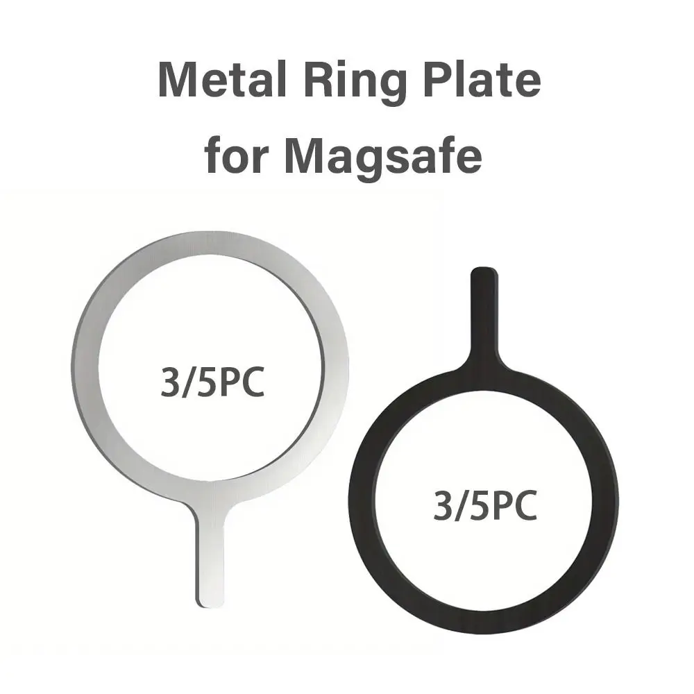 Q Styling Stainless Steel Magnetic Metal Plate Ring For Magsafe Wireless Charger Iron Sheet Sticker Magnet for Car Phone Holder