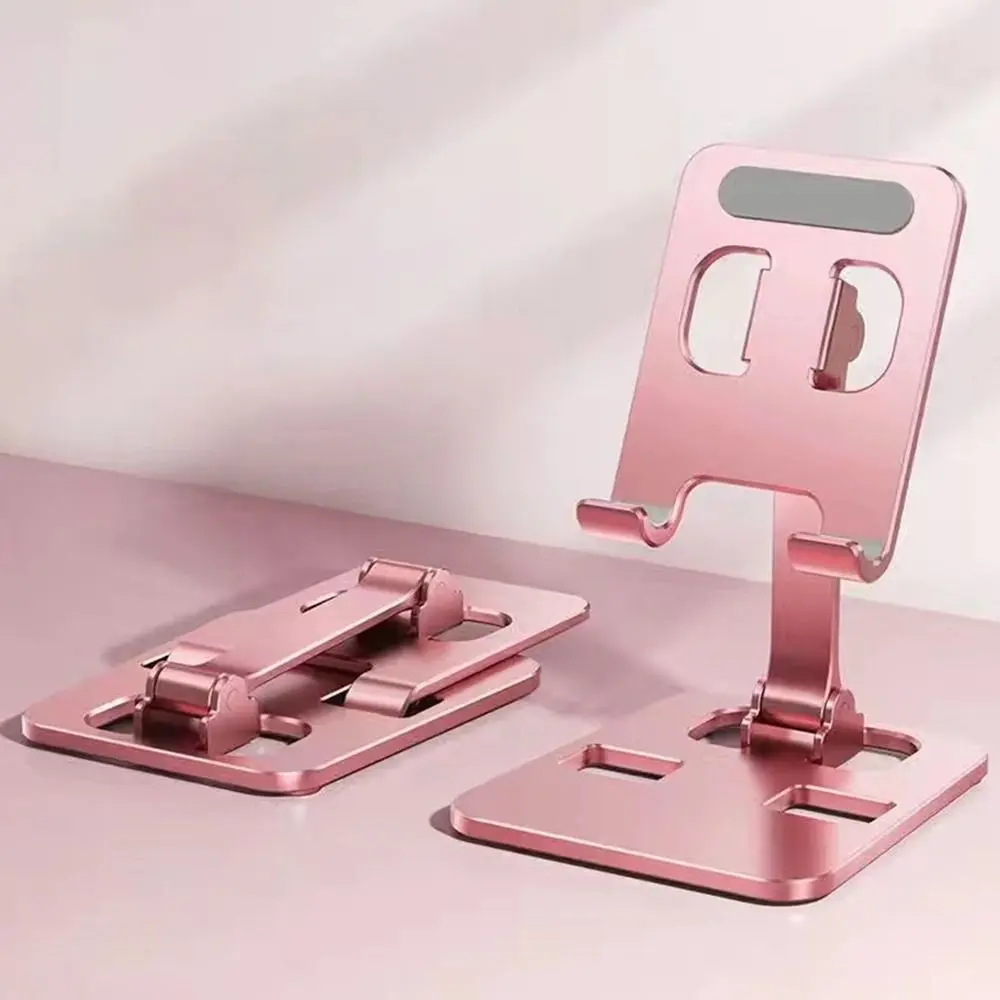 Universal Aluminum Alloy Mobile Phone Holder Stand Foldable Desktop Stand Holder Adjustable Cell Phone Holder