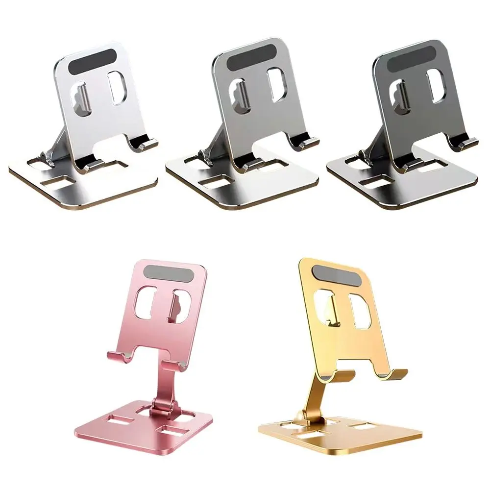 Universal Aluminum Alloy Mobile Phone Holder Stand Foldable Desktop Stand Holder Adjustable Cell Phone Holder