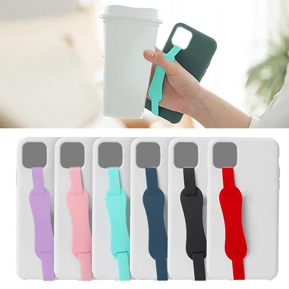 Phone Straps Wristband Hand Band Silicone Grip Phone Hand Finger Ring Holder Strap Ropes For Samsung /iPhone /Huawei For Xiaomi