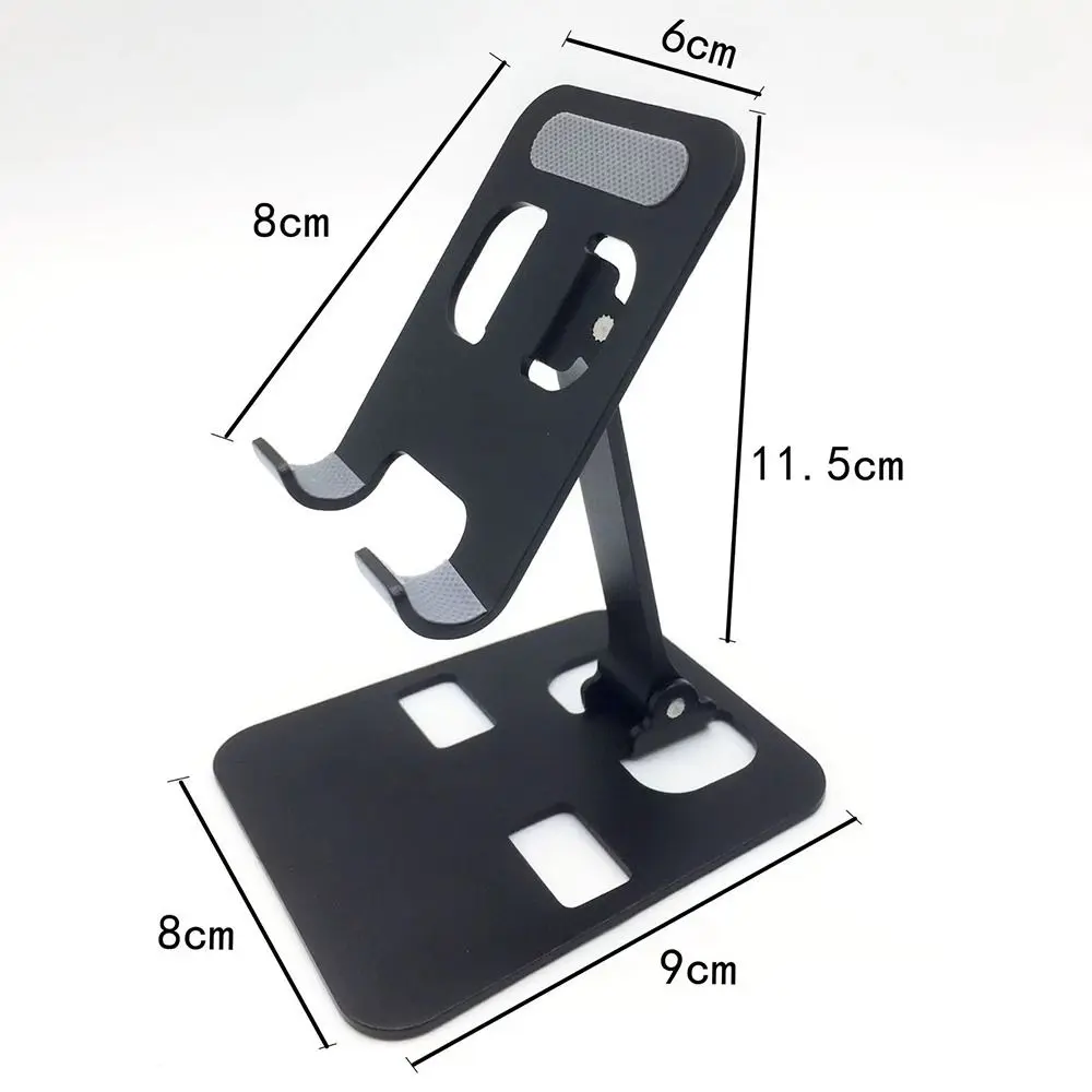 Universal Aluminum Alloy Mobile Phone Holder Stand Foldable Desktop Stand Holder Adjustable Cell Phone Holder