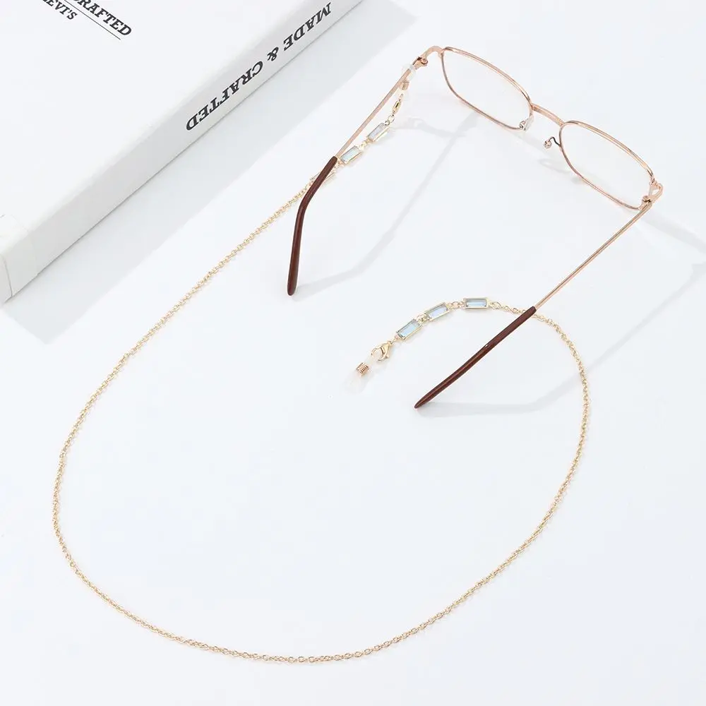 Crystal Beaded Glasses Chains Metal Sunglasses Lanyards Anti-lost Eyeglasses Strap Cord Holder Fashion Eyewear Accessories