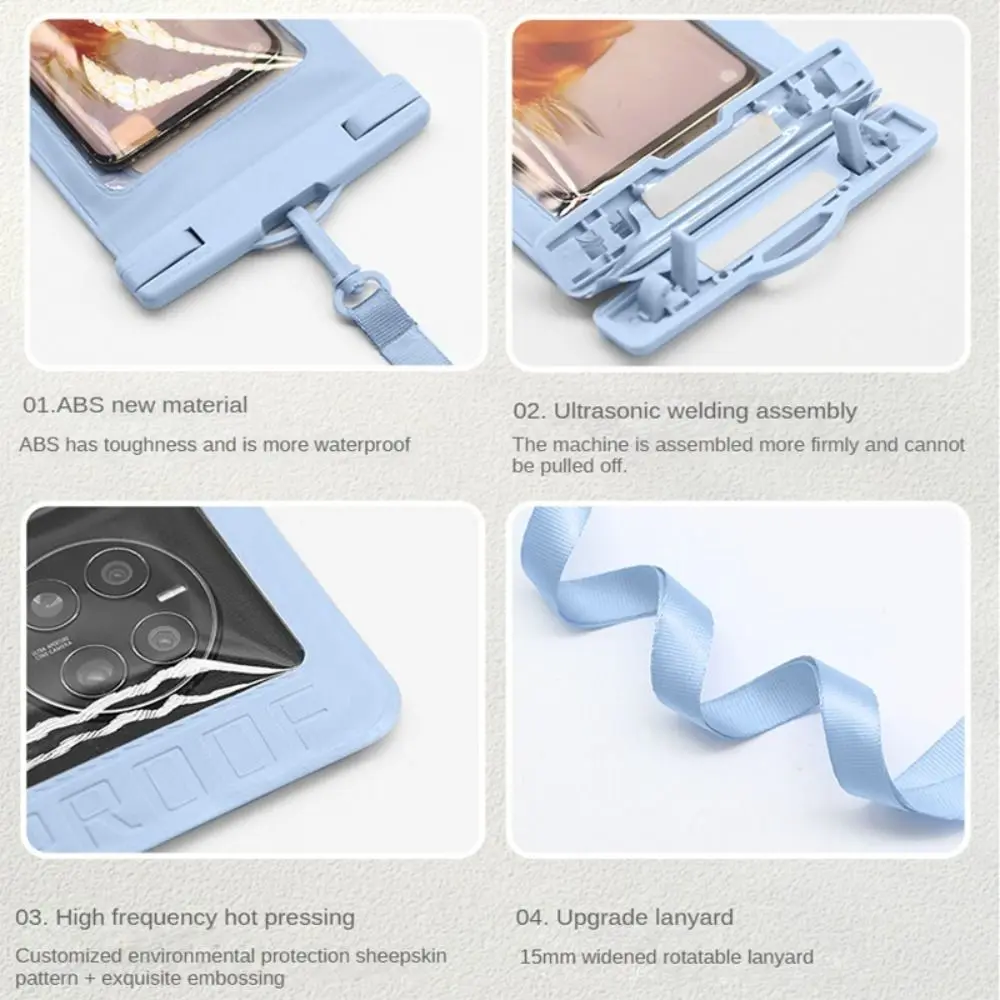 Waterproof Phone Case For iphone 11 12 13 14 Pro Max Samsung IPX8 30m Waterproof PVC Swimming Bag Mobile Phone Protective Cover