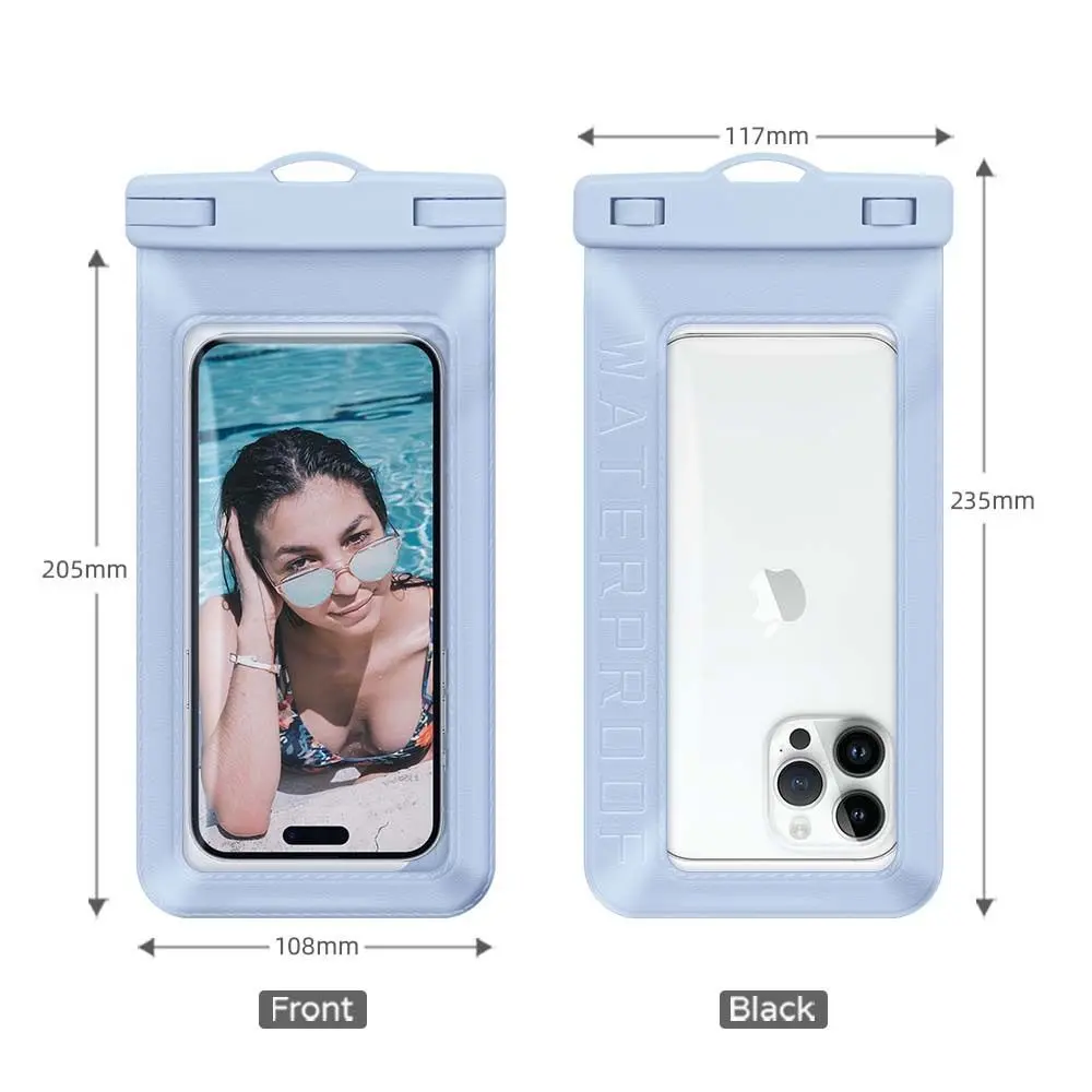 Waterproof Phone Case For iphone 11 12 13 14 Pro Max Samsung IPX8 30m Waterproof PVC Swimming Bag Mobile Phone Protective Cover