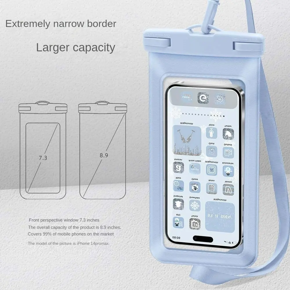Waterproof Phone Case For iphone 11 12 13 14 Pro Max Samsung IPX8 30m Waterproof PVC Swimming Bag Mobile Phone Protective Cover