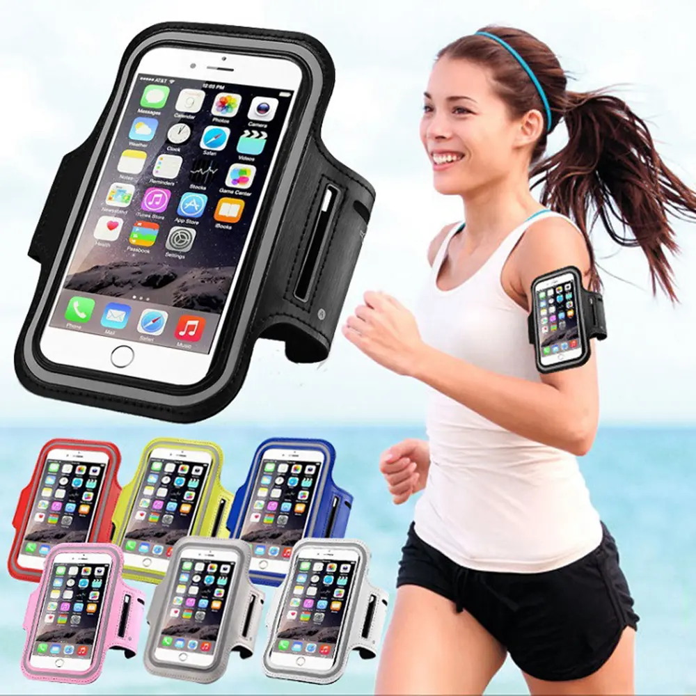 4-6.5 Inch Running Bags Men Women Armbands Touch Screen Cell Phone Arms Band Phone Case Sports Accessories Smartphone
