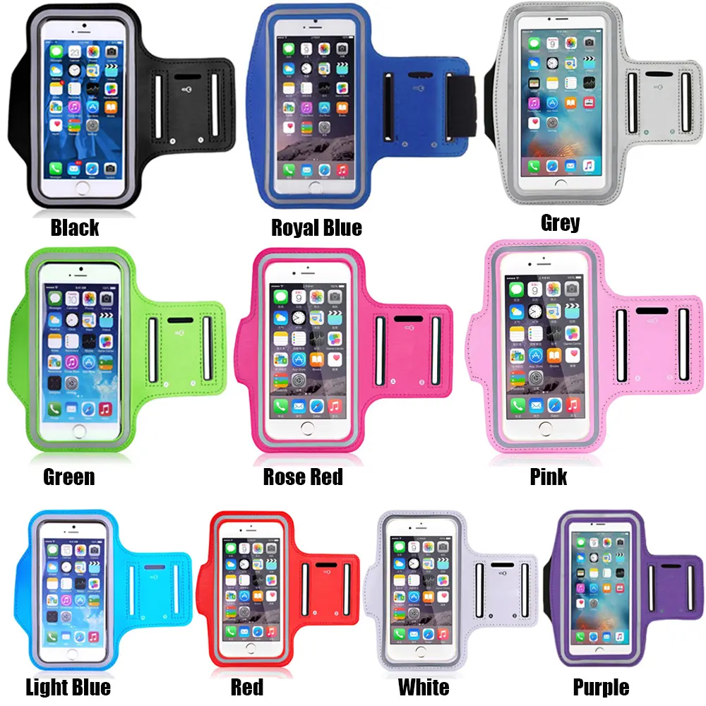 4-6.5 Inch Running Bags Men Women Armbands Touch Screen Cell Phone Arms Band Phone Case Sports Accessories Smartphone