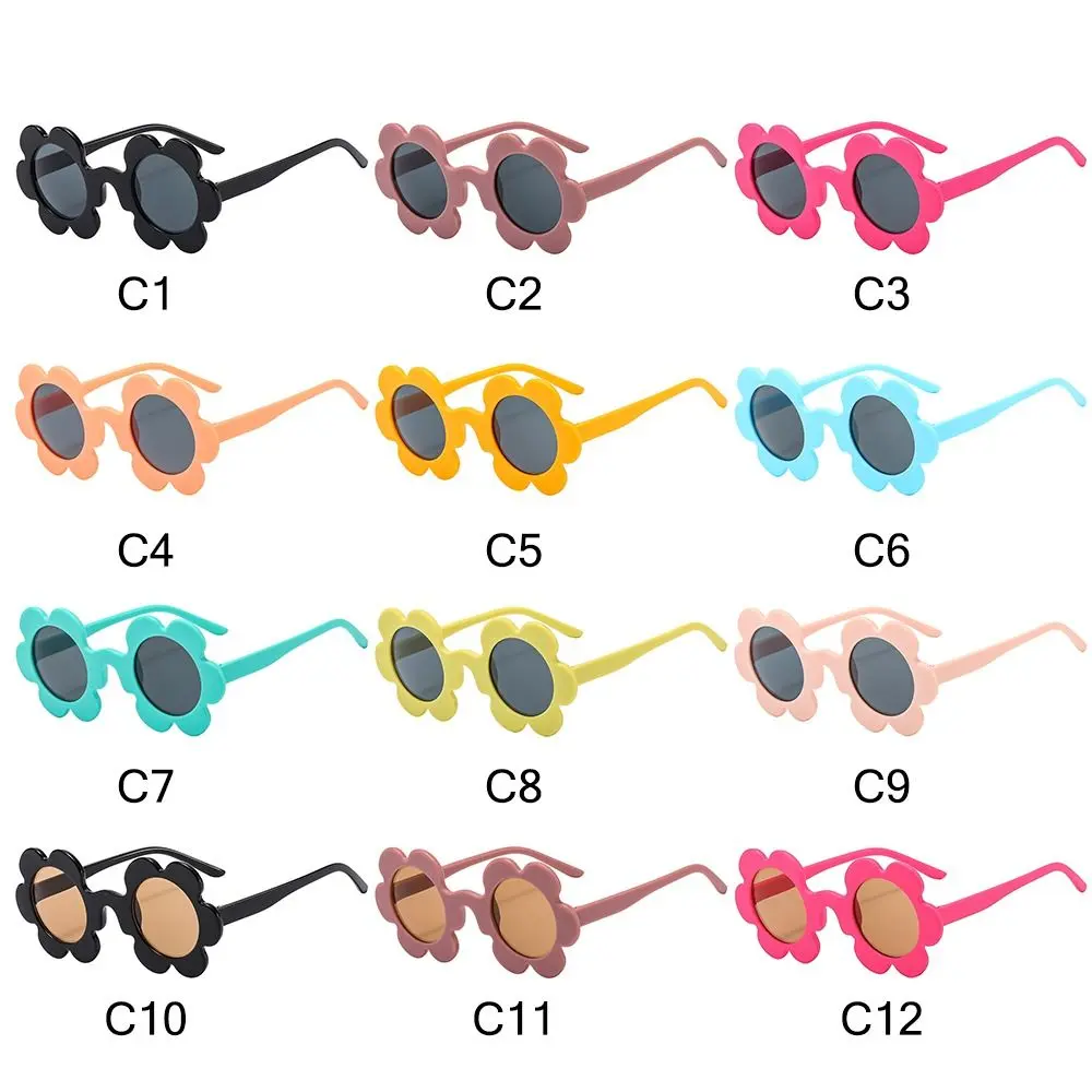 Trendy Sunflower Sunglasses for Women, Retro Round Flower Sun Glasses Fun Novel Disco/Festival/Party/Music Festival Shades