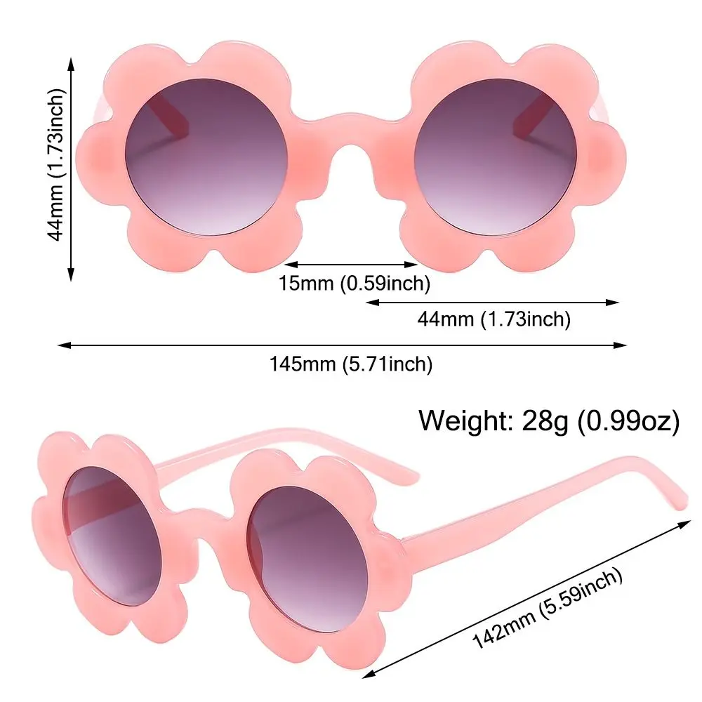 Trendy Sunflower Sunglasses for Women, Retro Round Flower Sun Glasses Fun Novel Disco/Festival/Party/Music Festival Shades