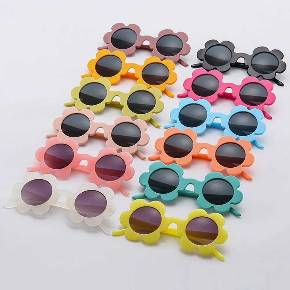 Trendy Sunflower Sunglasses for Women, Retro Round Flower Sun Glasses Fun Novel Disco/Festival/Party/Music Festival Shades