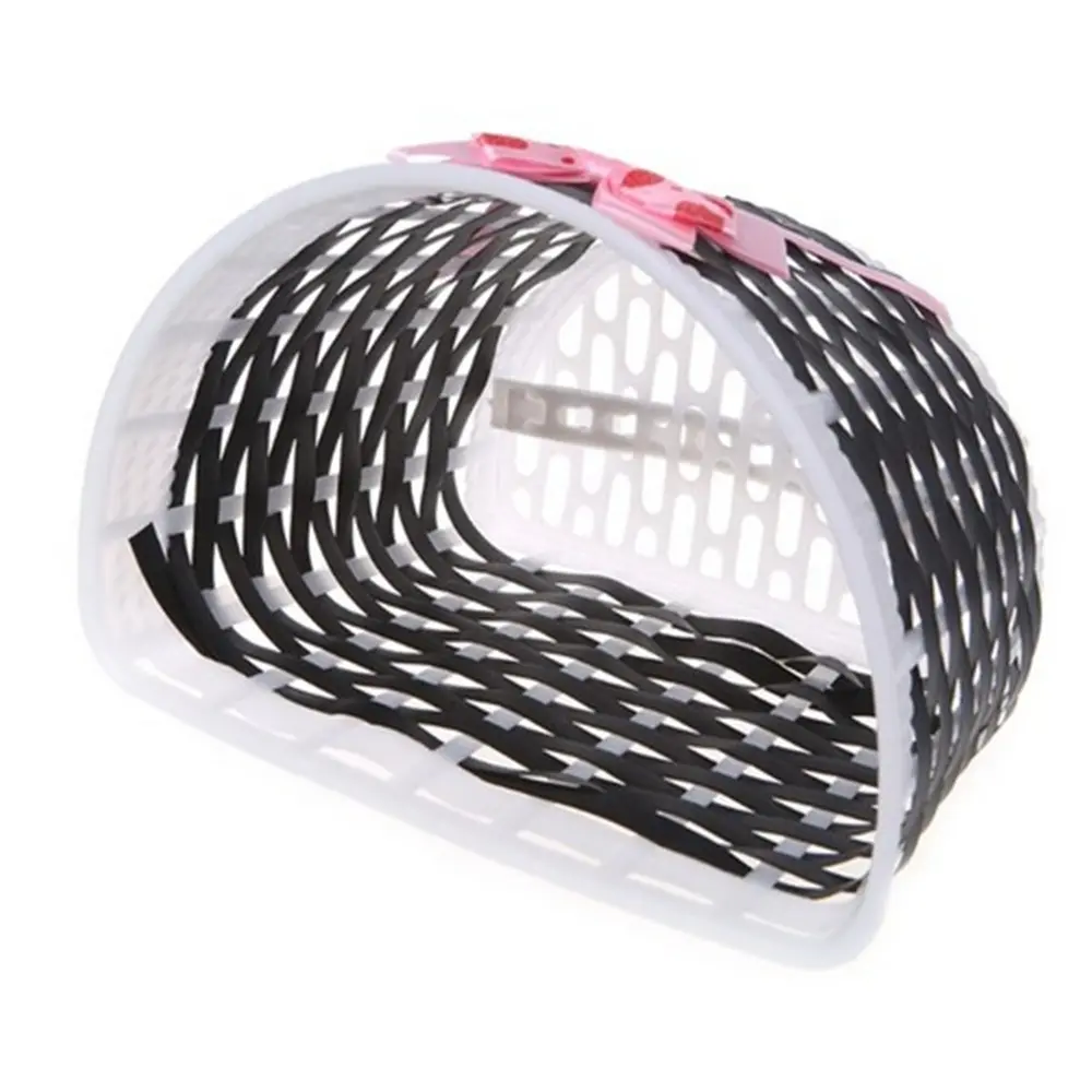 Children Bicycle Storage Scooter Handlebar Basket Bike Front Carrier Bowknot Bag Rear Cycling Hanging Retro Tassels