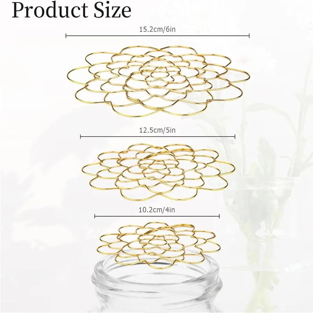 Bouquet Twister Flower Lid Supplies Flower Vase Arrangement Wearable Reusable Floral Arrangement Holder Stainless Steel
