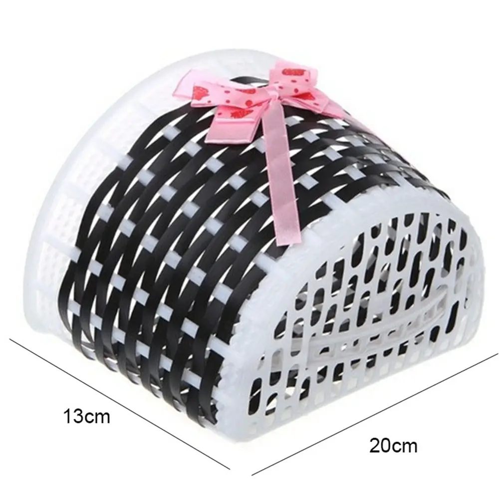 Children Bicycle Storage Scooter Handlebar Basket Bike Front Carrier Bowknot Bag Rear Cycling Hanging Retro Tassels