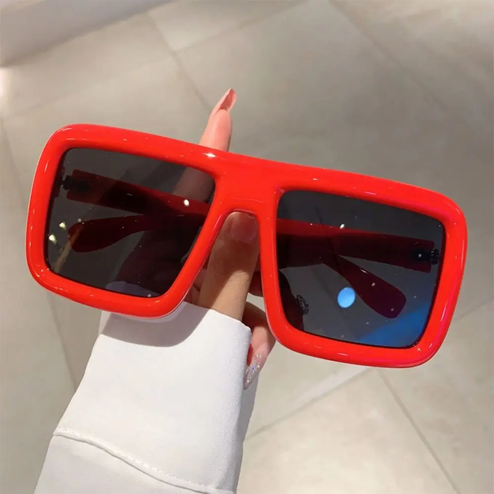 Oversized Square Sunglasses for Women Men Trendy Punk Big Thick Frame Sun Glasses Fashion Lady Shades UV400 Protection Eyewear