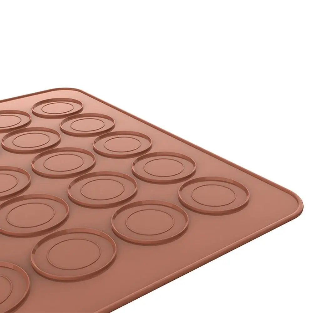 Silicone Macaron Mat Tray DIY 30/48 Circles Muffin Mould Oven Baking Mold