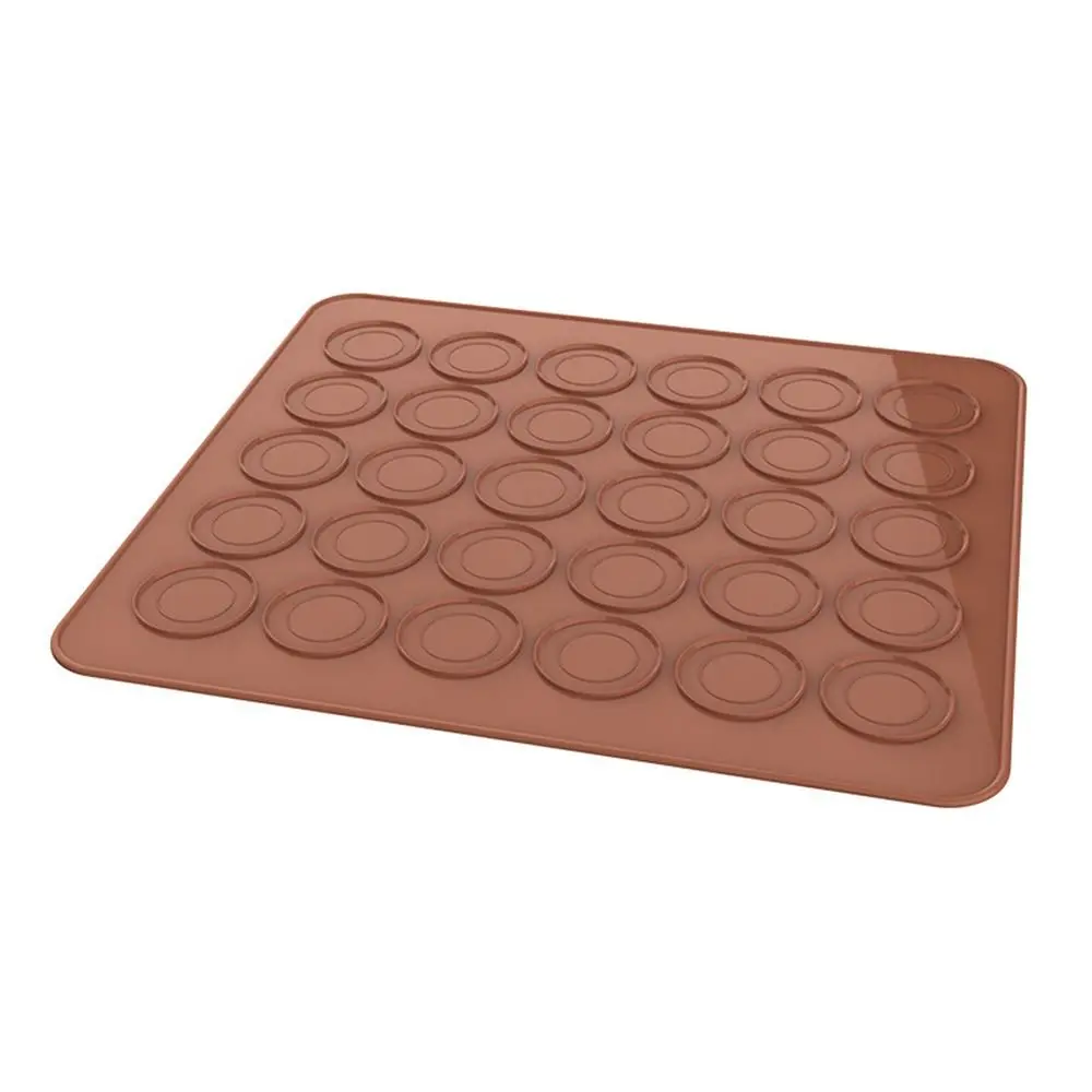 Silicone Macaron Mat Tray DIY 30/48 Circles Muffin Mould Oven Baking Mold
