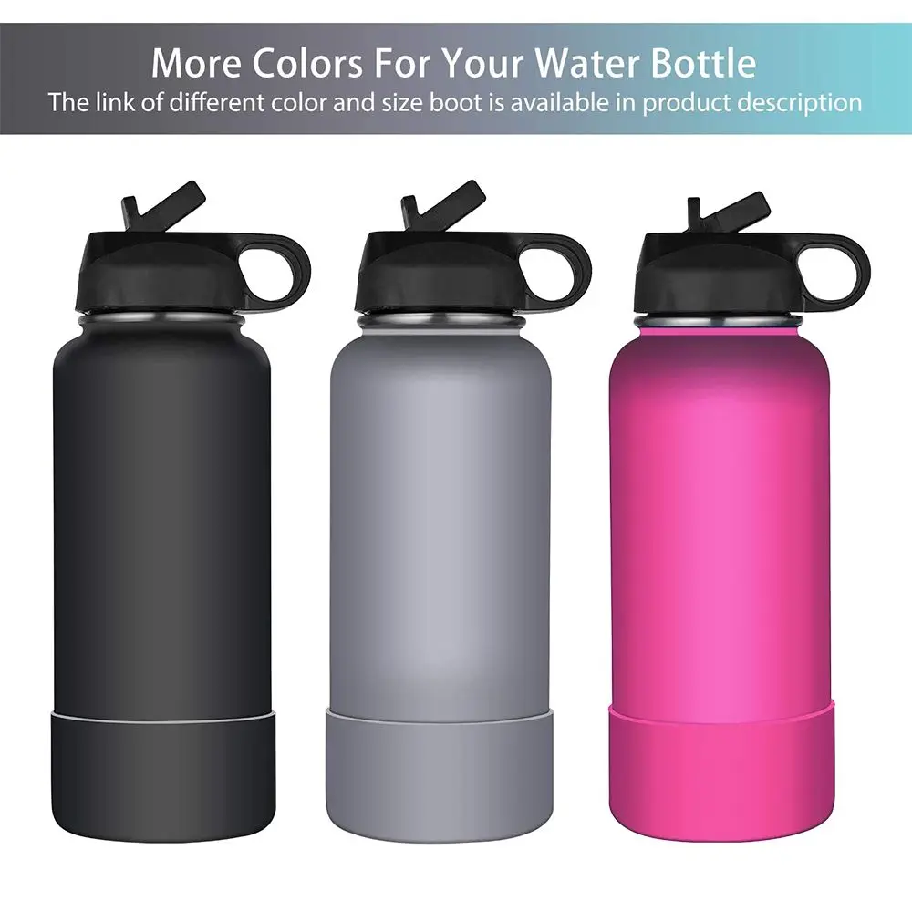 Silicone Boot for Water Bottle 32-40OZ Water Bottle Anti-Slip Bottom Sleeve Cover for Water Bottle