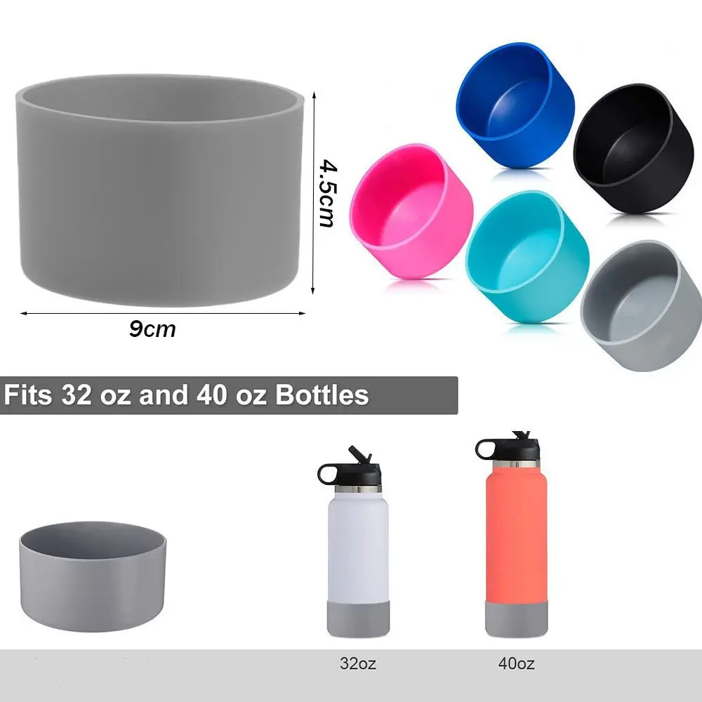 Silicone Boot for Water Bottle 32-40OZ Water Bottle Anti-Slip Bottom Sleeve Cover for Water Bottle