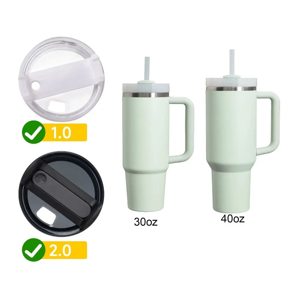 Silicone Spill Proof Stopper Set For Stanley Cup 1.0 2.0 40oz/ 30oz Tumbler Accessories Straw Cap Spill Stopper Leak Stopper