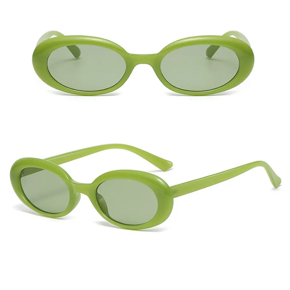 Retro Oval Sunglasses Small Frame Women's Sunglasses Gothic Sun Glasses for Women/Men Streetwear Eyewear