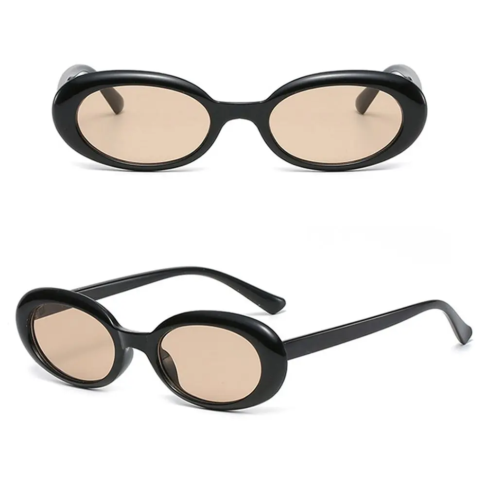 Retro Oval Sunglasses Small Frame Women's Sunglasses Gothic Sun Glasses for Women/Men Streetwear Eyewear