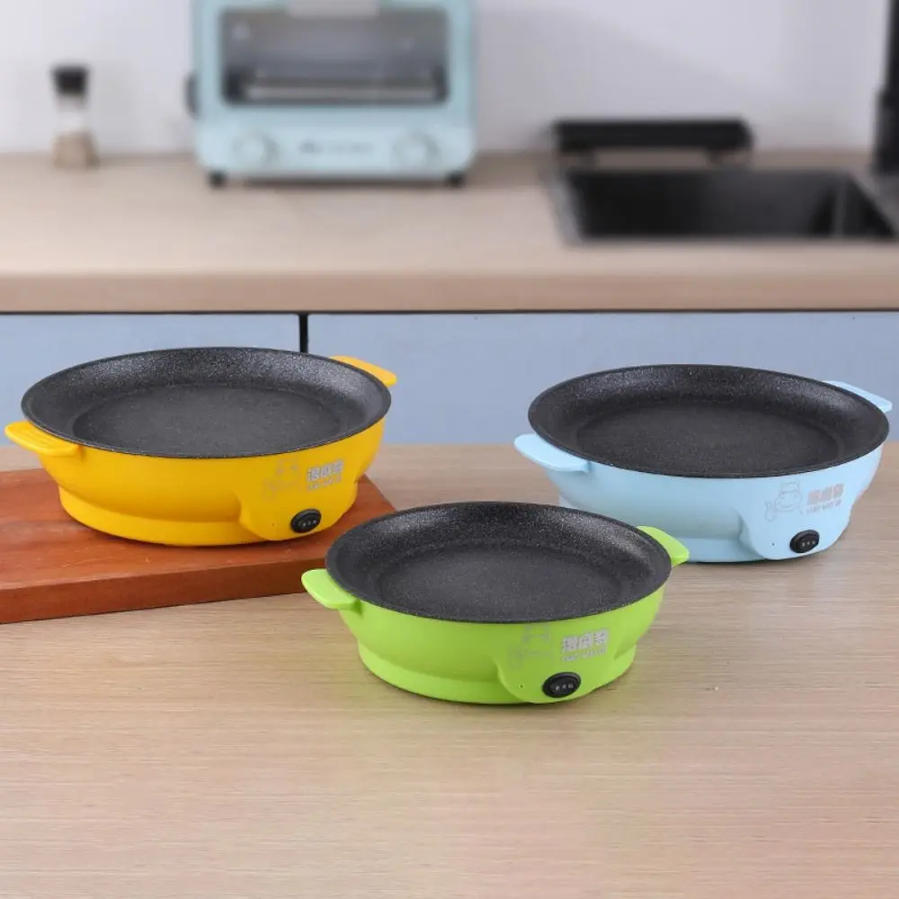 Multifunctional Electric Skillet Non-stick Frying Pan 1-2 Person Portable Small Pot Large Firepower High-capacity