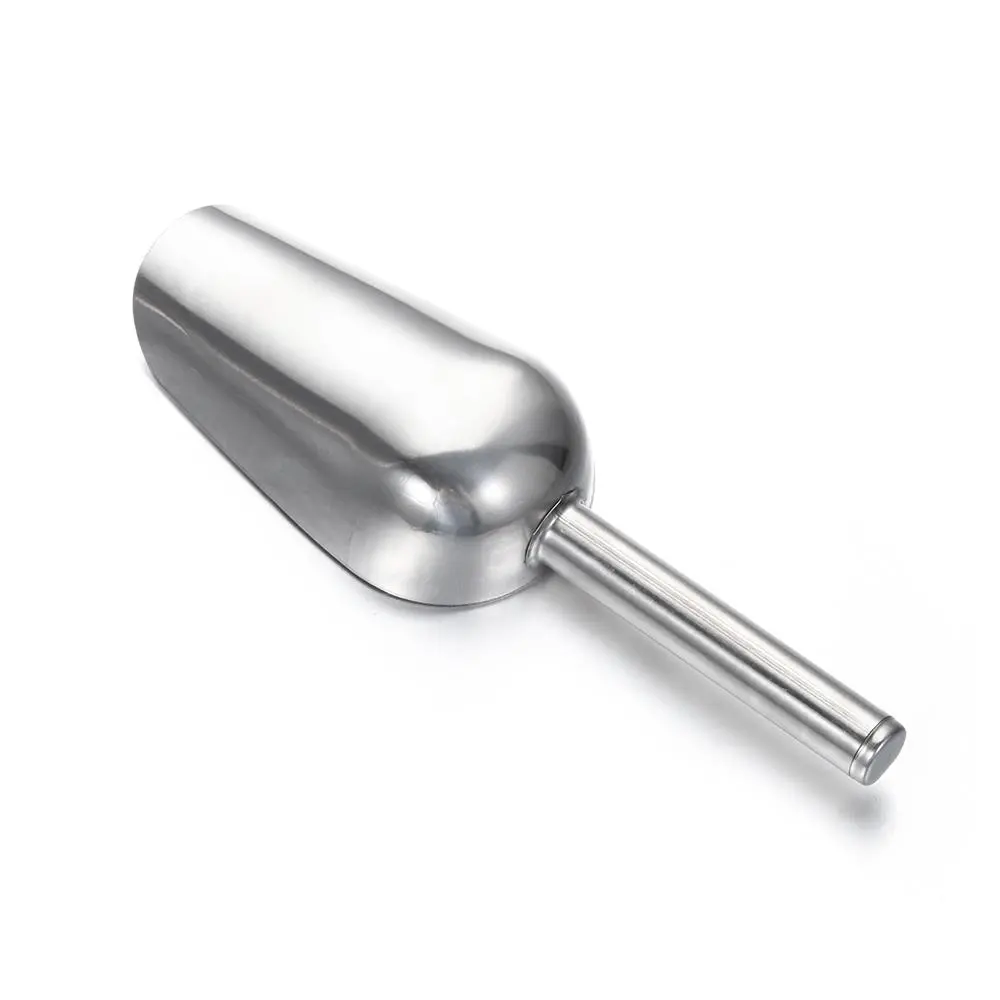 Multi-function 8-inch Stainless Steel Ice Shovel And 6-inch Ice Clip Party Candy Cake Clip Ice Flour Grain Tea Coffee Food Tools