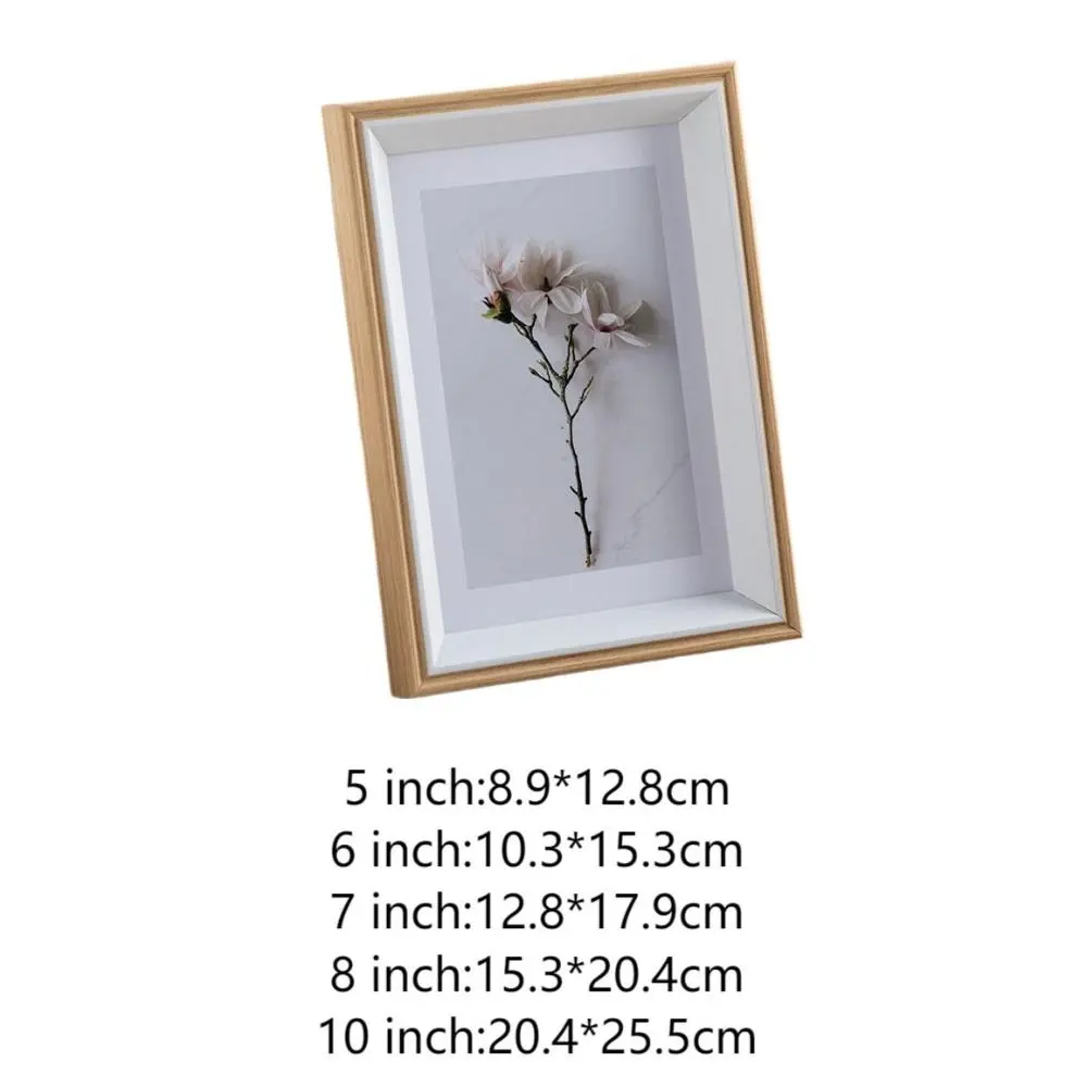 Wooden Photo Frame For Wall Hanging Wood Picture Frame Stand For Pictures Photo Decor Commemorative Gift
