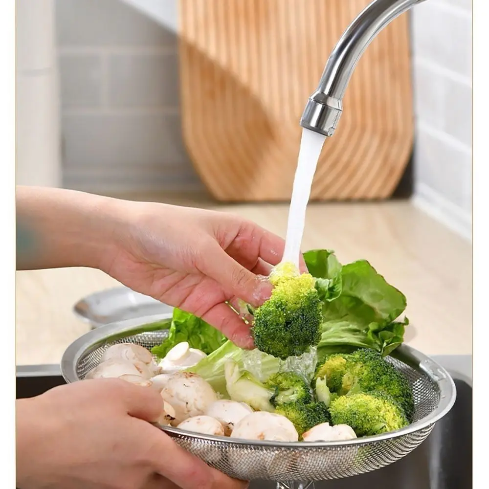 Stainless Steel Frying Filter Mesh Plate Kitchen Oil Drainage Device Oil Filter Rack Double Ear Mesh Screen Basket Mesh Rack