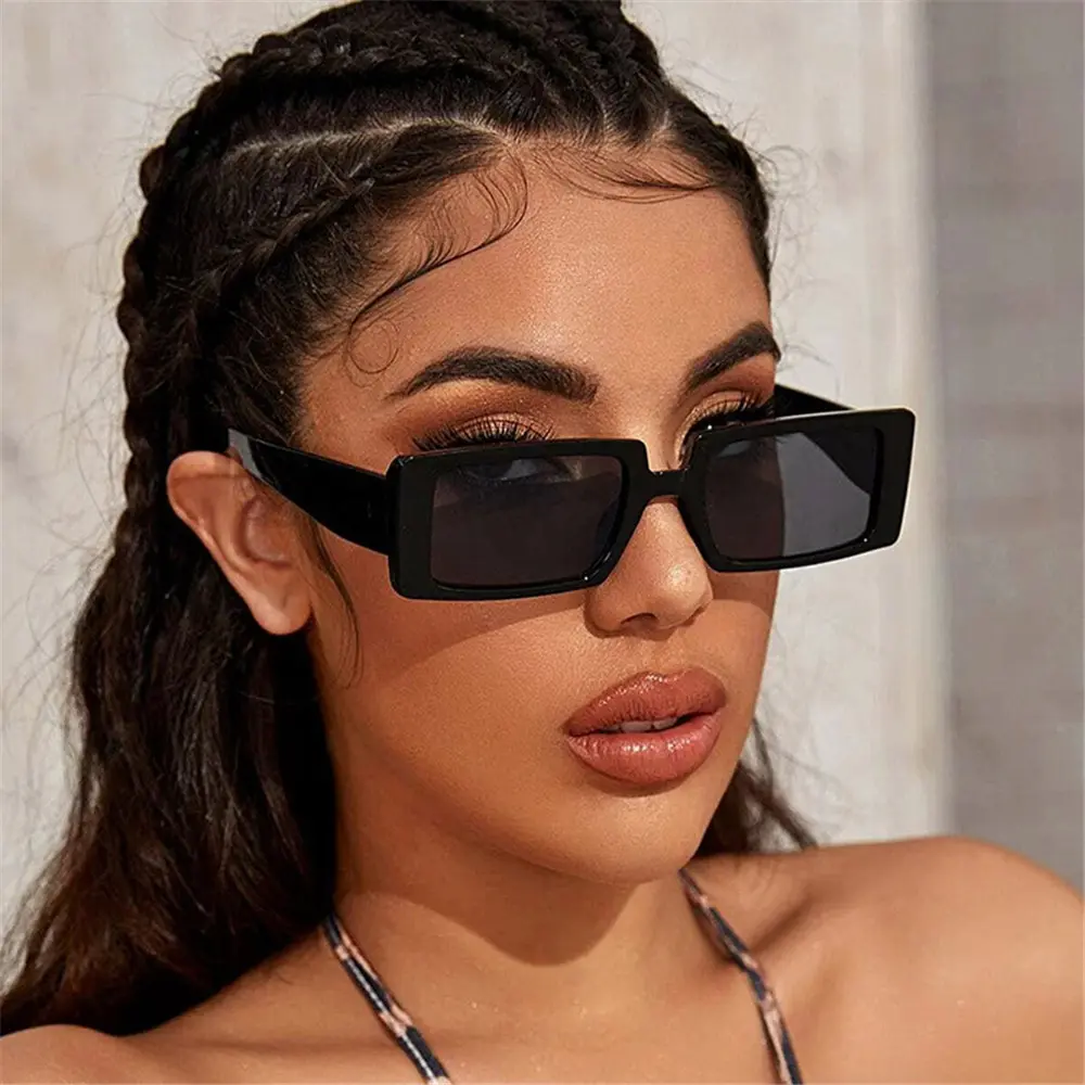 New Fashion Vintage Sunglasses Women Retro Sunglass Rectangle Sun Glasses Female UV400 Lens Eyewear