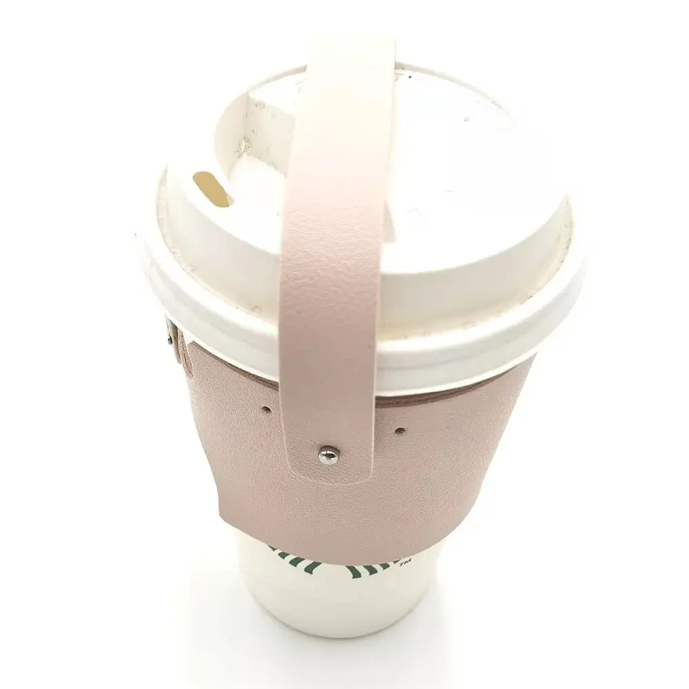 1Pcs Portable Water Bottle Cover Case PU Leather Insulated Bag Coffee Cup Pouch Vacuum Glass Cup Sleeve Sport Camping Accessory