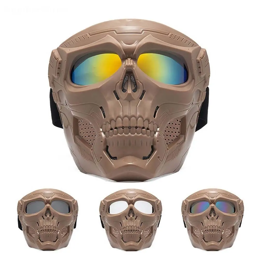 1Pcs Racing Helmet Cycling Goggles Protective Glasses Anti-ultraviolet Skull Motocross Goggles Motorcycle Dust-proof