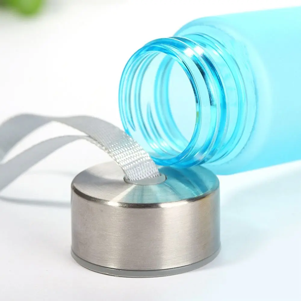 280ML Plastic Water Cup Frosted Drinking Bottle Girls Boys Portable Leak-proof Sport Kettle