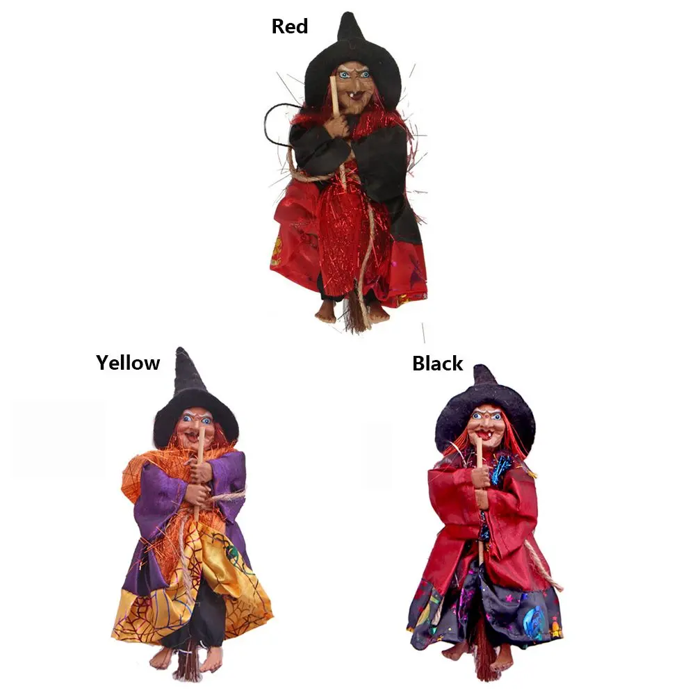 Ghost Festival Witch Figurine Hanging Doll DIY Decoration Pendant Ornaments for Party Haunted House Decorate PropDecor