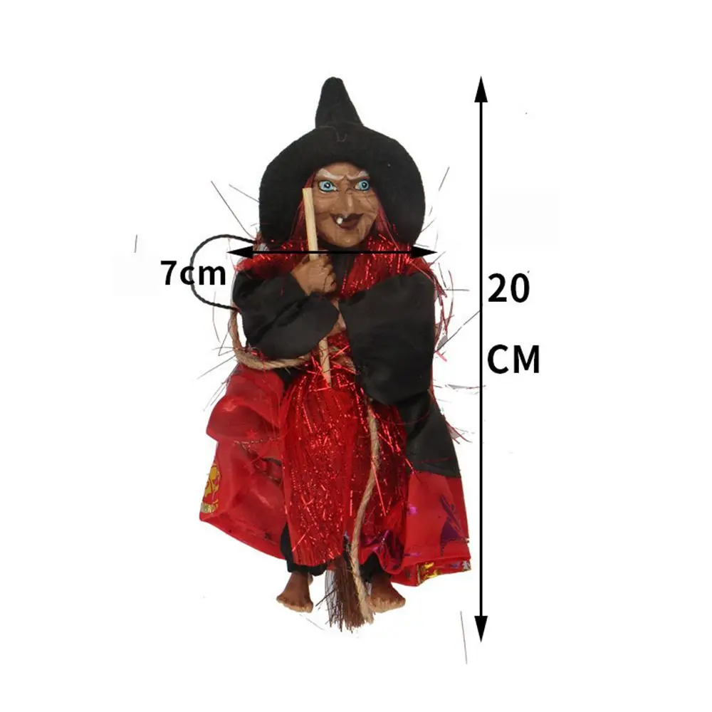 Ghost Festival Witch Figurine Hanging Doll DIY Decoration Pendant Ornaments for Party Haunted House Decorate PropDecor