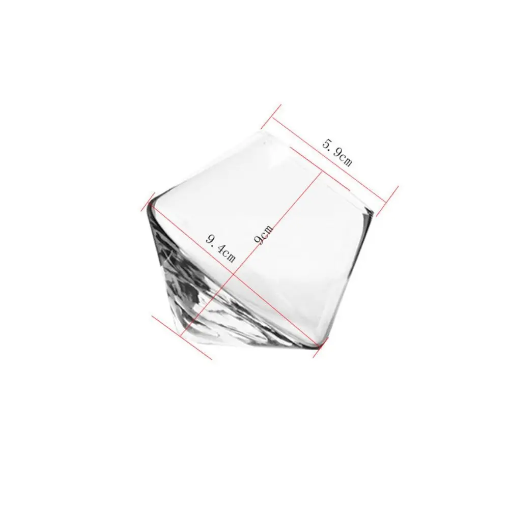 Irregular Whiskey Wine Glass Rotating High Belly Beer Whiskey Brandy Cocktail Drinking Wine Cup Tumbler Down Bar Glass