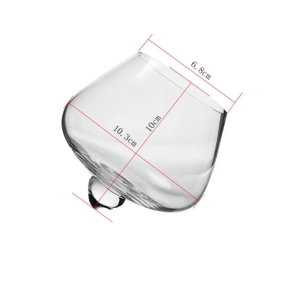 Irregular Whiskey Wine Glass Rotating High Belly Beer Whiskey Brandy Cocktail Drinking Wine Cup Tumbler Down Bar Glass