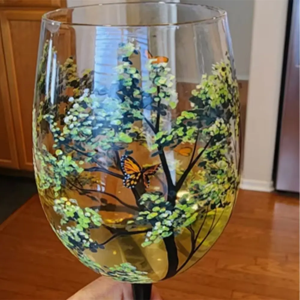 Four Seasons Tree Wine Glasses Seasons Glass Cup