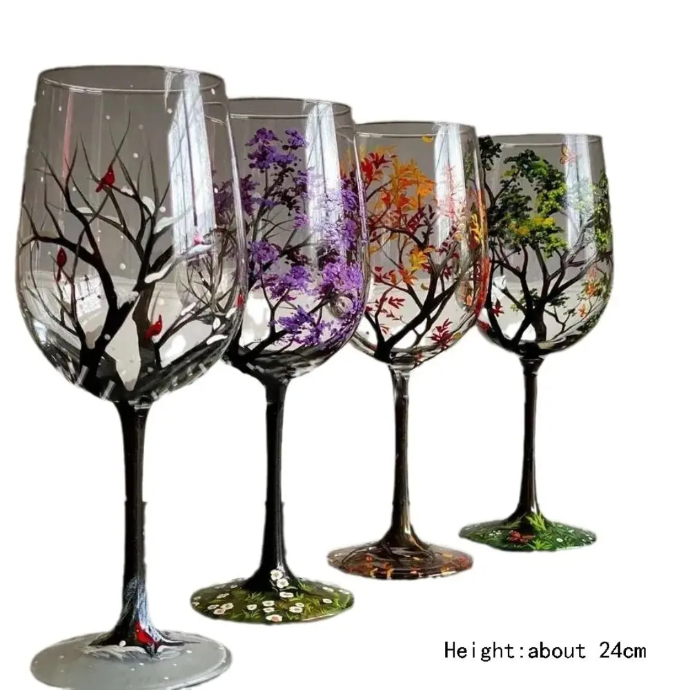 Four Seasons Tree Wine Glasses Seasons Glass Cup